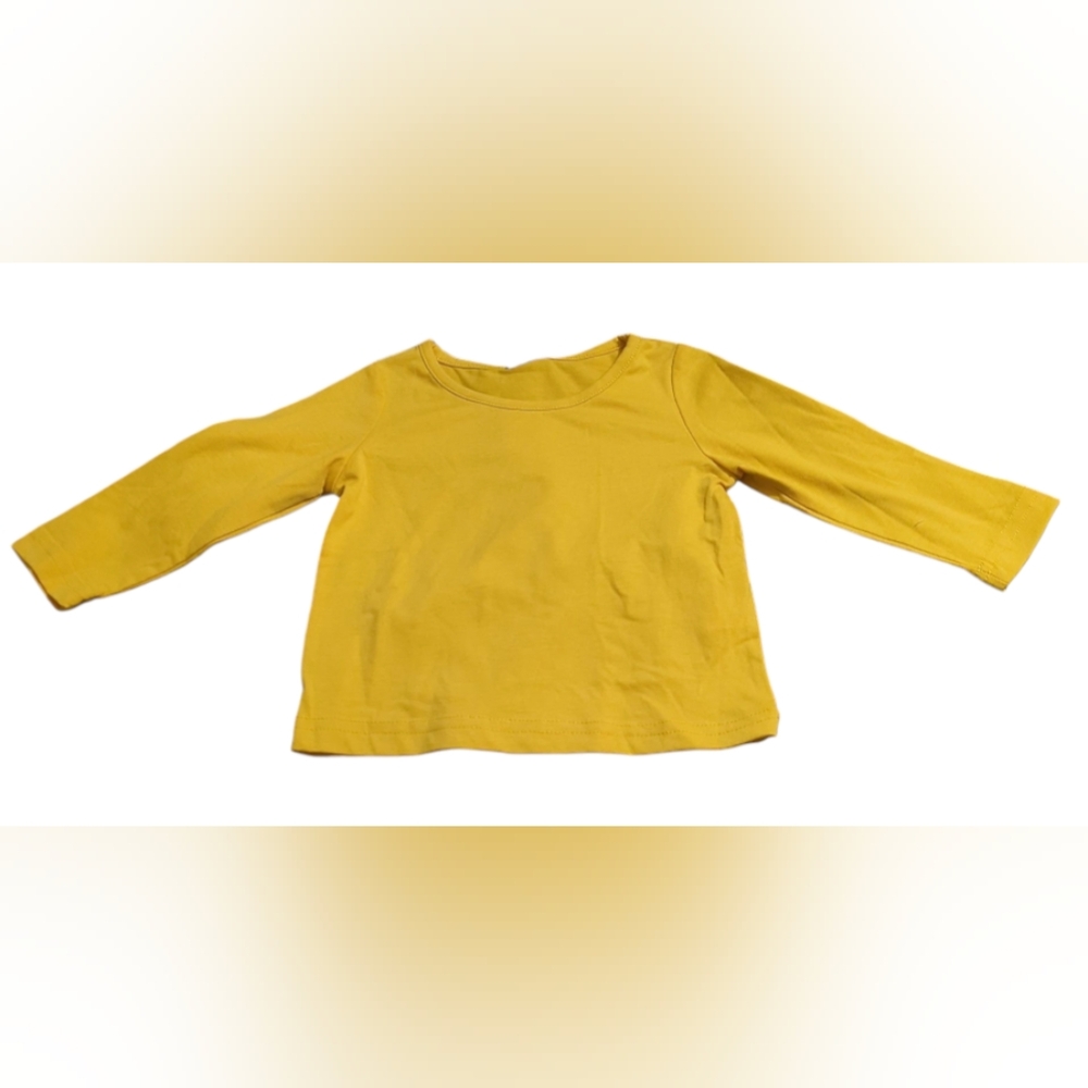 PatPat Yellow Baby Long Sleeve Shirt Size 6-9 Months New With Tags.